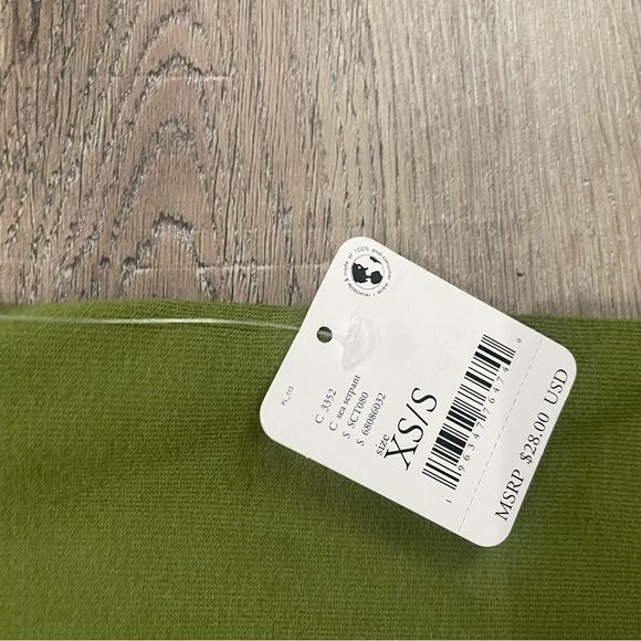 Free People Green XS or S Crop Tank Top - Picture 4 of 5